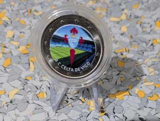 Moneda 2€ R.C. Celta de Vigo con Expositor