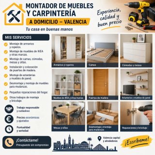 MONTADOR DE MUEBLES Y CARPINTERÍA