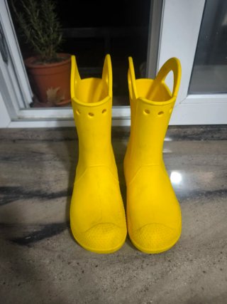 Botas de agua amarillas Crocs niño