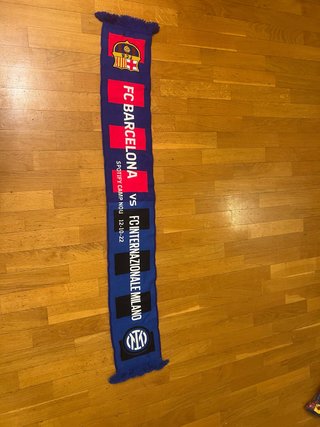 Bufanda FC Barcelona vs Inter Champions League