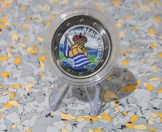 Moneda 2€ Real Sociedad con Expositor