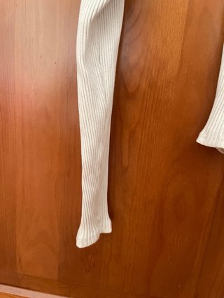 Camisola de manga comprida bege