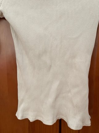 Camisola de manga comprida bege