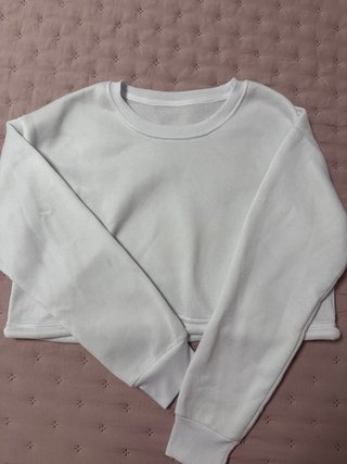 Sudadera niña blanca talla 9-10