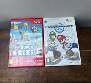 Lote 2 Juegos Mario Wii: Kart y Bros.