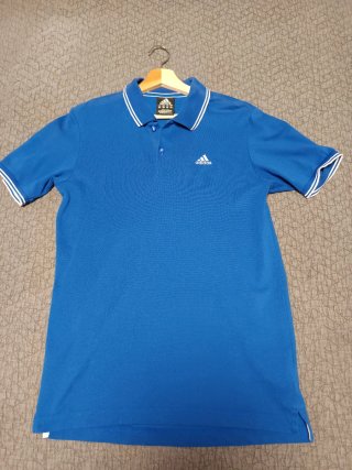 Polo Adidas Azul Talla S