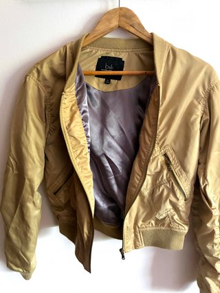 Casaco Bomber Bershka Bege