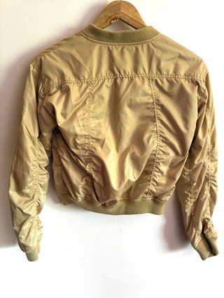 Casaco Bomber Bershka Bege