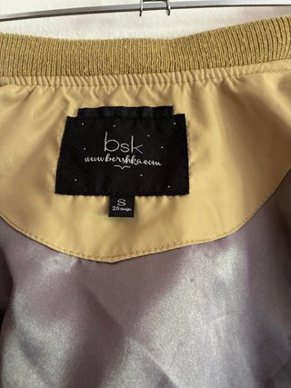 Casaco Bomber Bershka Bege