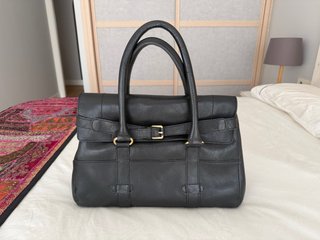 Bolso Piel Negro Zara Amplio