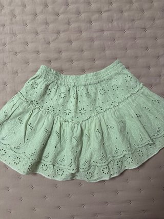 Falda pantalón niña Zara verde talla 11-12