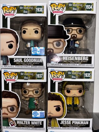 Set 4 Funko Pop Breaking Bad
