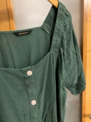 Vestido Verde com Botões