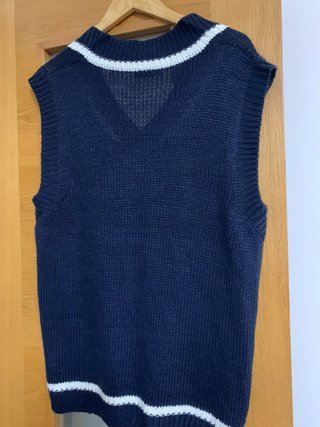 Colete de Malha Vittori Azul Tamanho M