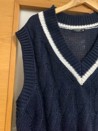 Colete de Malha Vittori Azul Tamanho M