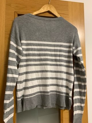 Camisola de malha às riscas
