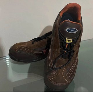Sapatos Lavoro Castanhos Pele/Camurça
