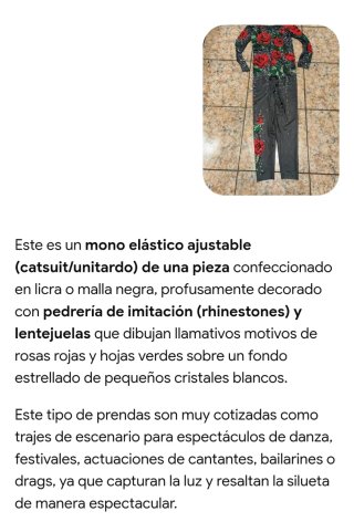 Mono elástico con pedrería y estampado floral
