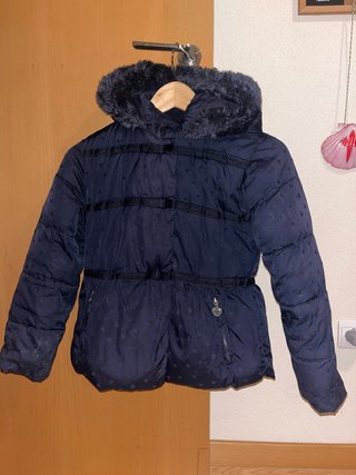 Abrigo acolchado azul para niña de 10 años