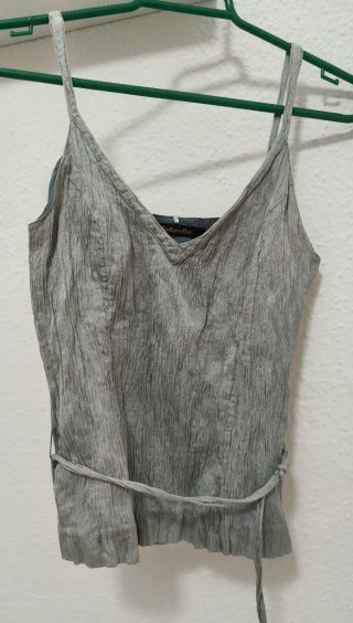 Top Tintoretto azul claro grisaceo talla 36