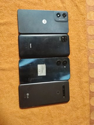 Lote 4 cellulari LG, Motorola, Realme, Redmi
