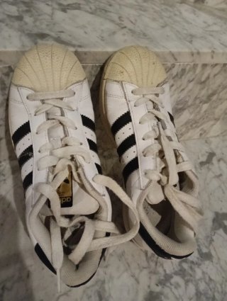 Zapatillas Adidas Superstar Blancas Talla 37.5