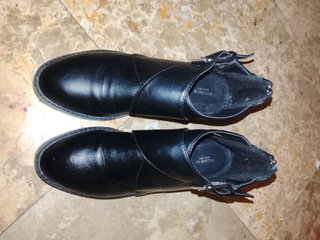 Botines Planos Negros Pull&Bear Talla 36
