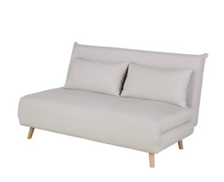 Sofá cama 2 plazas tela beige