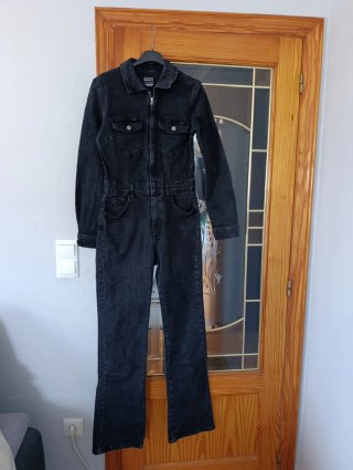 Mono vaquero negro Pull&Bear