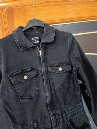 Mono vaquero negro Pull&Bear