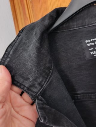 Mono vaquero negro Pull&Bear