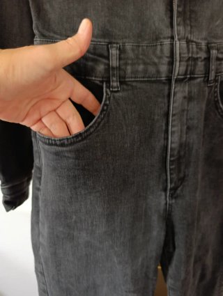 Mono vaquero negro Pull&Bear