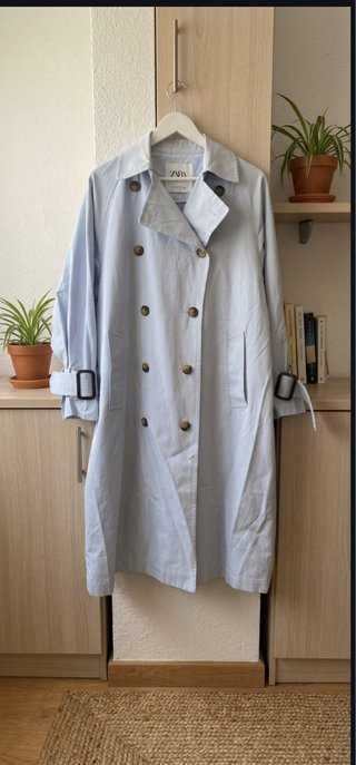 Gabardina Zara azul