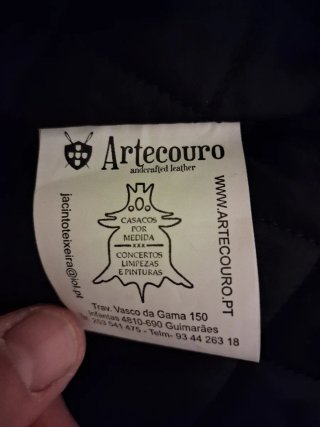 Casaco Pele Genuína L made in Portugal autêntico