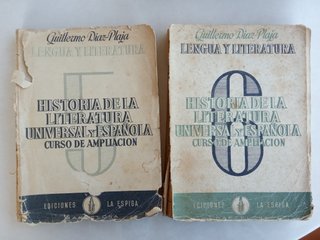 Libros antiguos de Historia de la Literatura