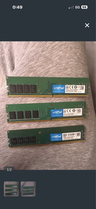 1 solo modulo ram 8gb