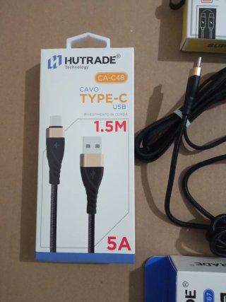 Caricabatterie HUTRADE + 2 Cavi USB-C