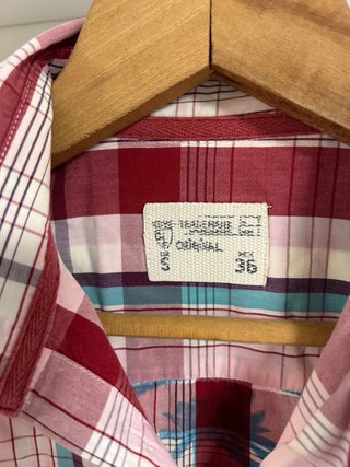 Camisa de cuadros hombre S/36
