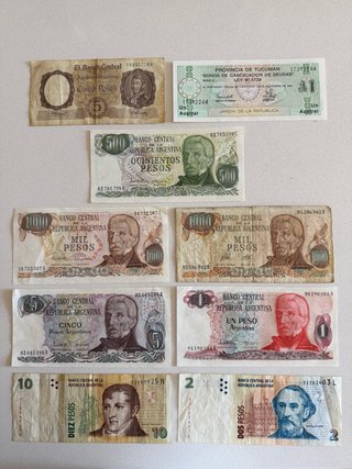 Colección de Billetes y Monedas Argentinos