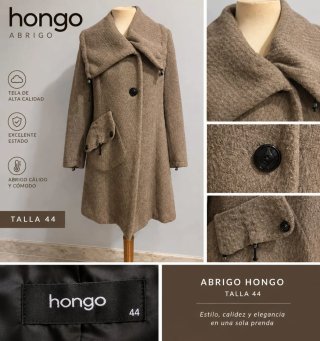 Abrigo Hongo Lana Talla 44