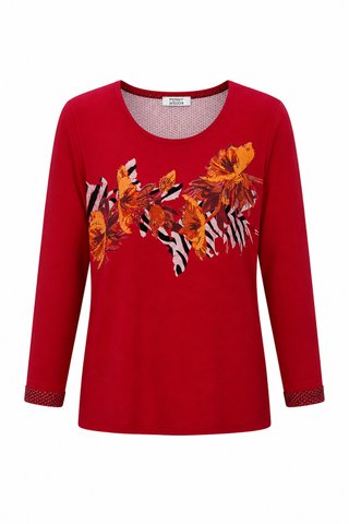 Maglia floreale rossa Per Te By Krizia