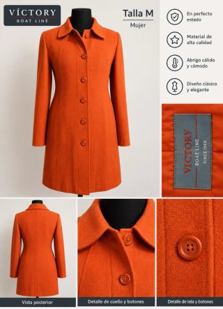Abrigo Victory Naranja Talla M