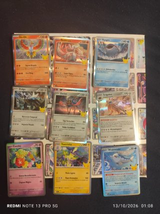 Set 30 Aniversario Póster + 9 Cartas + pikachu 24