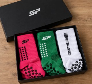 Pack 3 Pares Calcetines Antideslizantes Fútbol SP