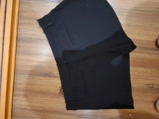 Pantalon corto de vestir negro