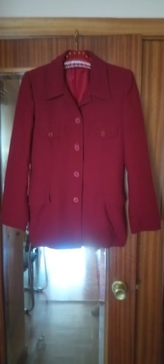 Chaqueta entallada granate T40