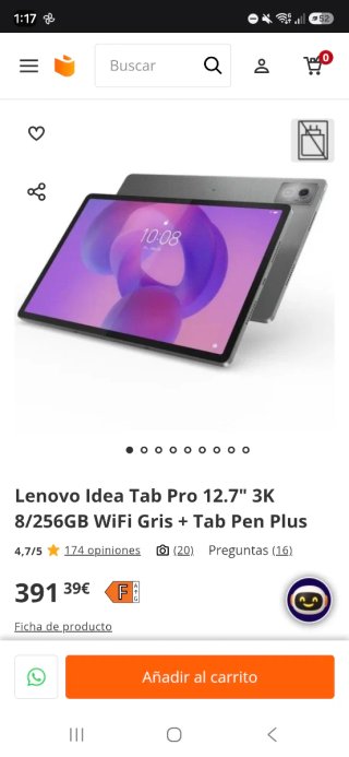 Tablet Lenovo Idea Tab Pro Nero