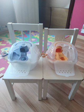 ¡¡¡ 2 TRANSPORTINES DE VIAJE PARA HÁMSTER !!!