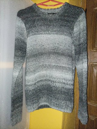 Jersey de punto Pull&Bear gris Talla S