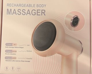 Pistola de Masaje Corporal con varias piezas Rosa